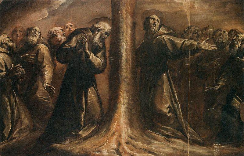 Giovanni Battista Crespi Religious Figures Praying at the Foot of a Tree Germany oil painting art